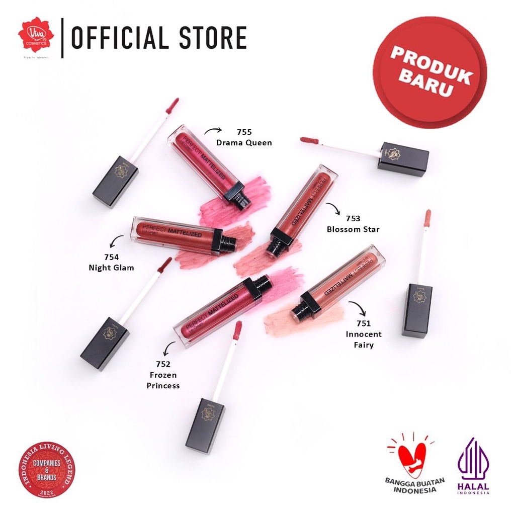 Viva Queen Perfect Mattelized Lip Cream 7g - 755 Drama Queen