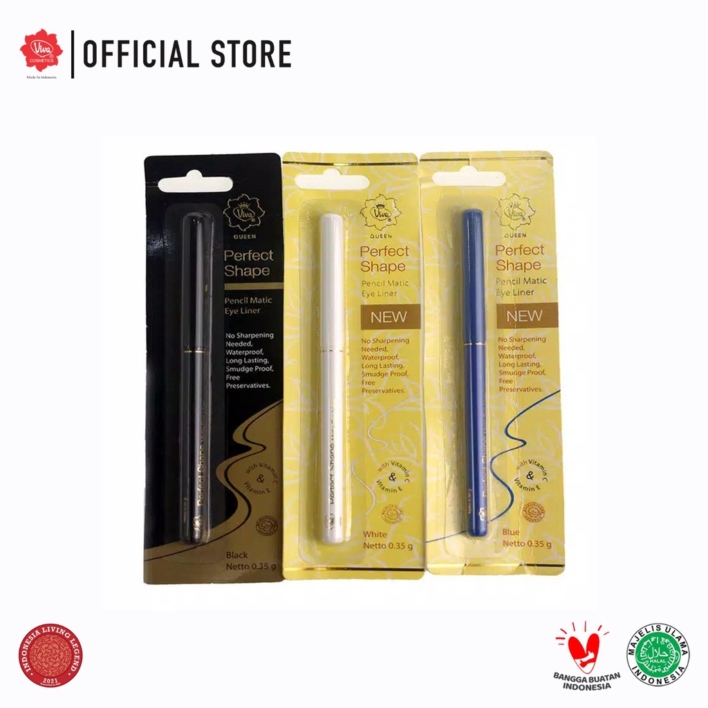 Viva Queen Perfect Shape Pencil Matic Eye Liner - Black