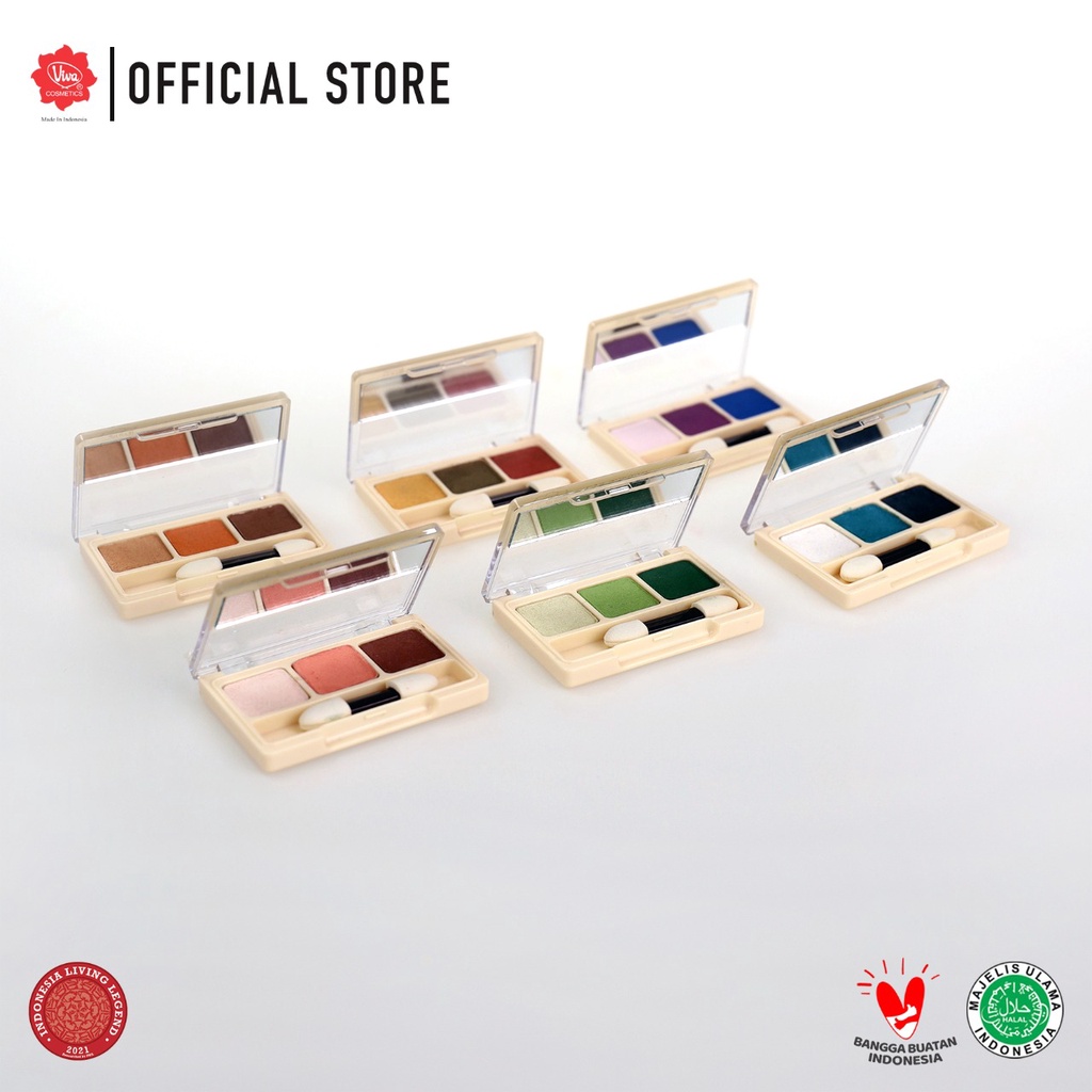 Viva Queen Eye Shadow Trio (3 Warna) - Seri B