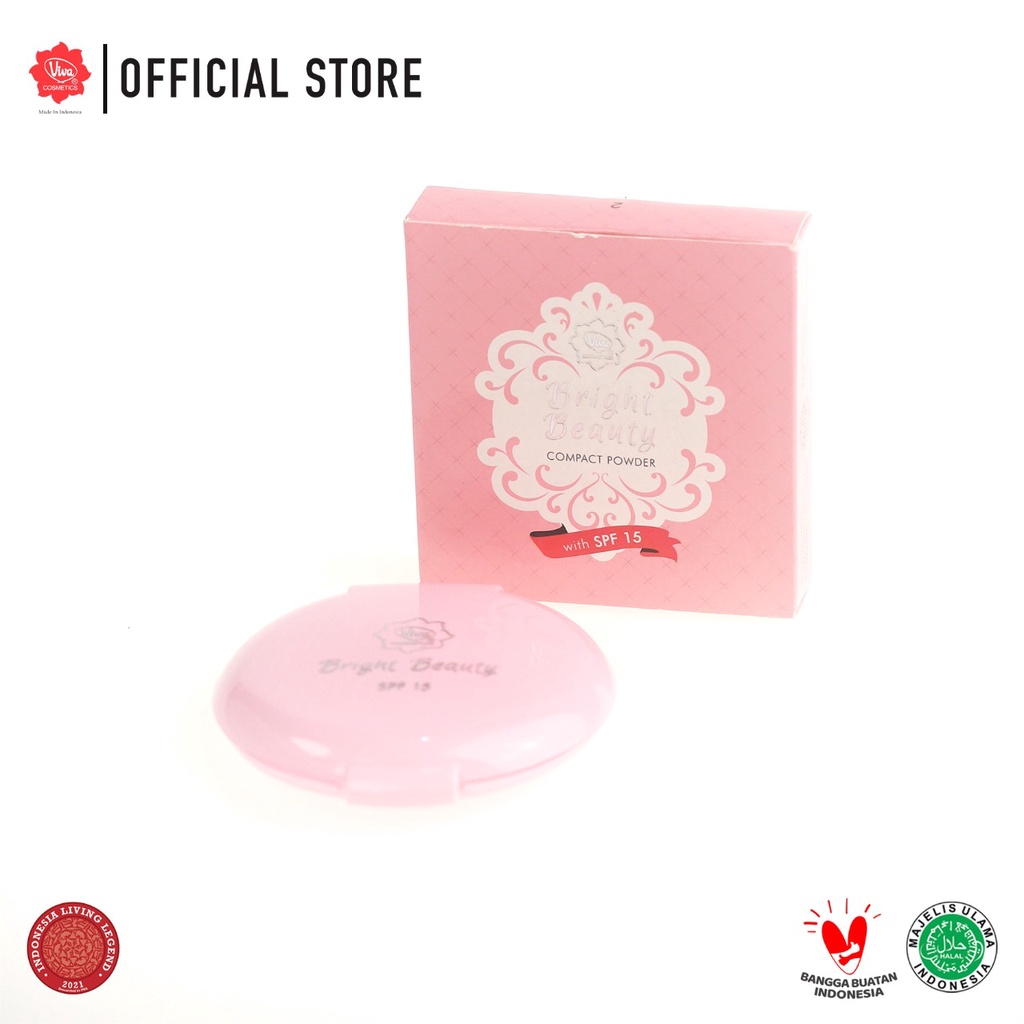 Viva Bright Beauty Compact Powder SPF15 - 1 Ivory