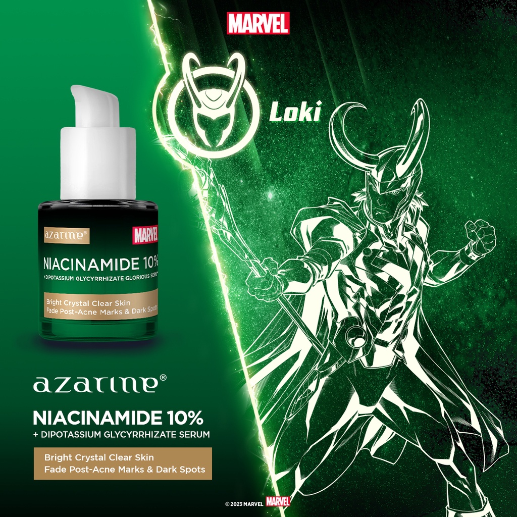 Azarine x Marvel Niacinamide 10% + Dipotassium Glycyrrhizate Glorious Serum 20ml *