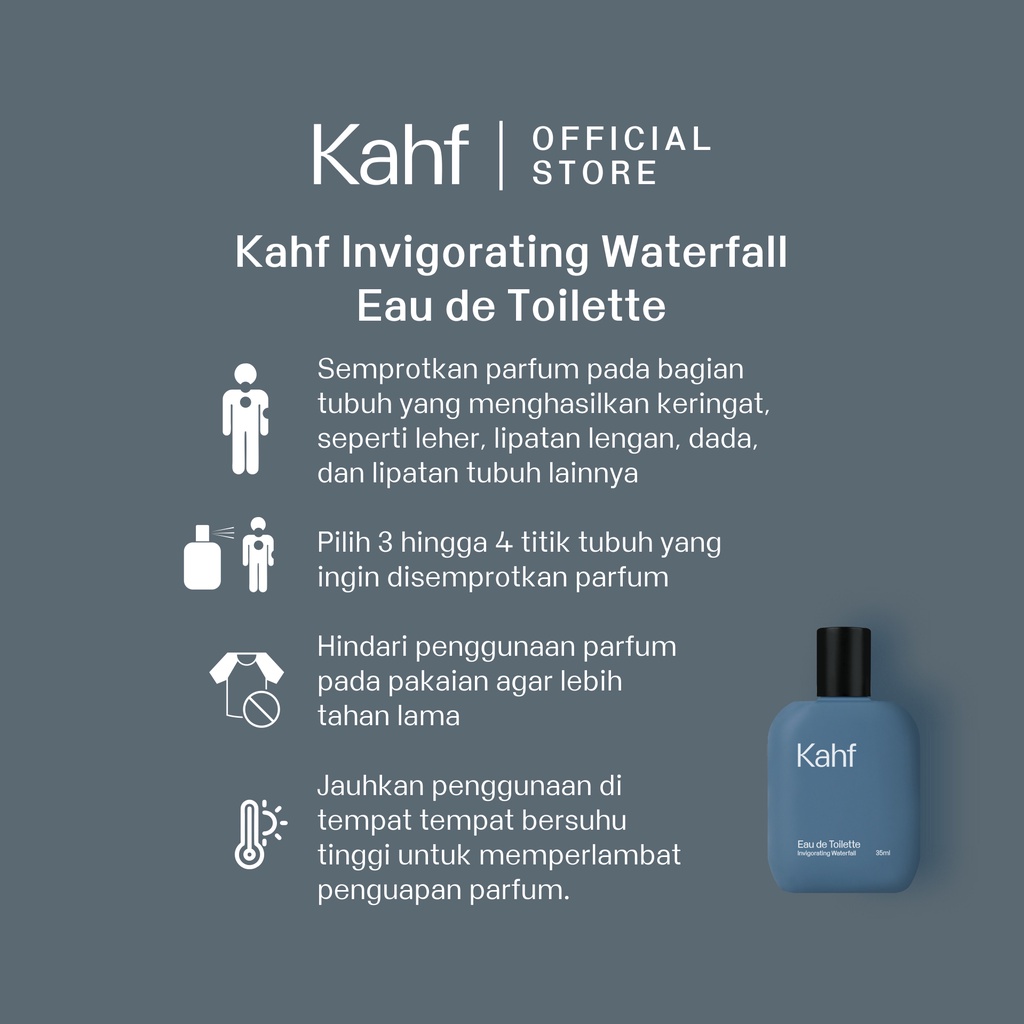 Kahf Eau de Toilette 35ml - Invigorating Waterfall