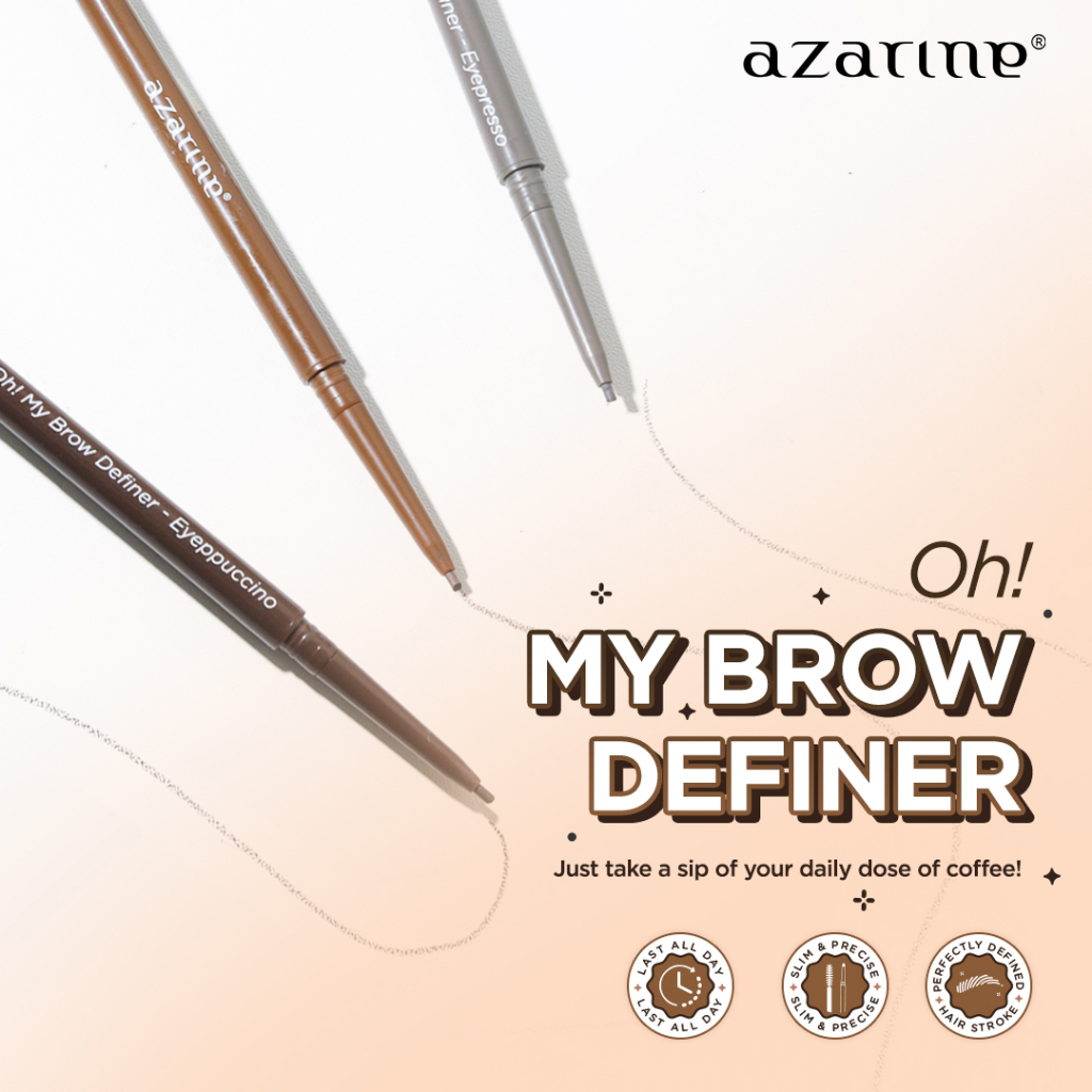 Azarine Oh! My Brow Definer - 02 Eyecchiato (WARM BROWN)
