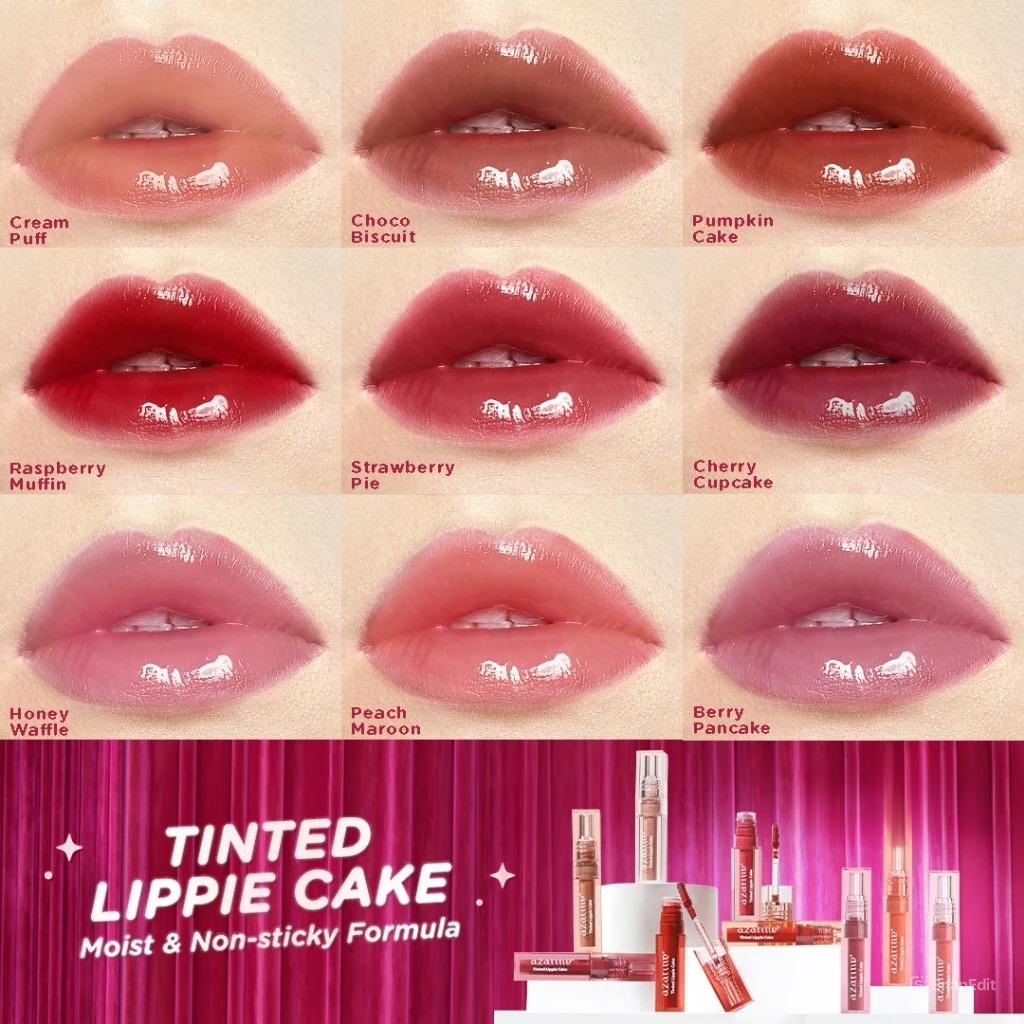 Azarine Tinted Lippie Cake 2.9ml - 01 Cream Puff (NUDE) *