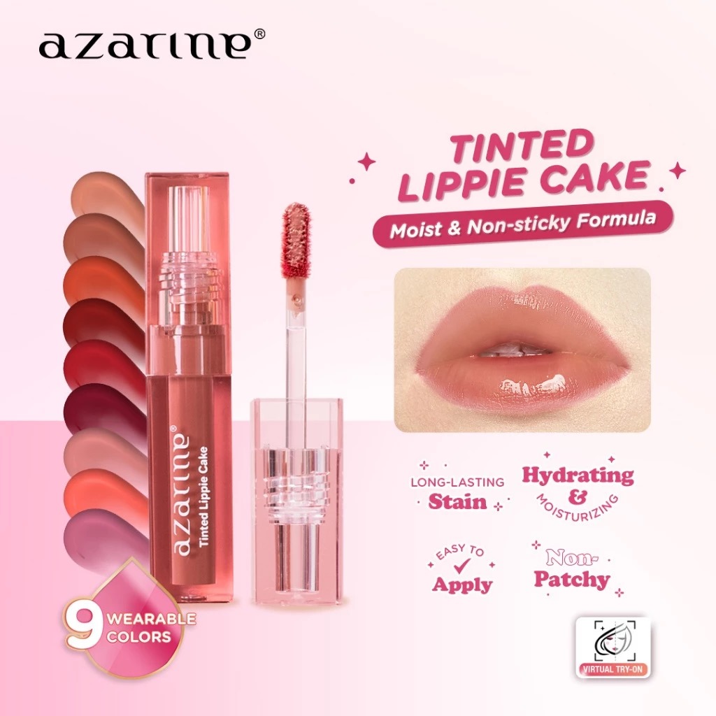 Azarine Tinted Lippie Cake 2.9ml - 04 Raspberry Muffin (RED)