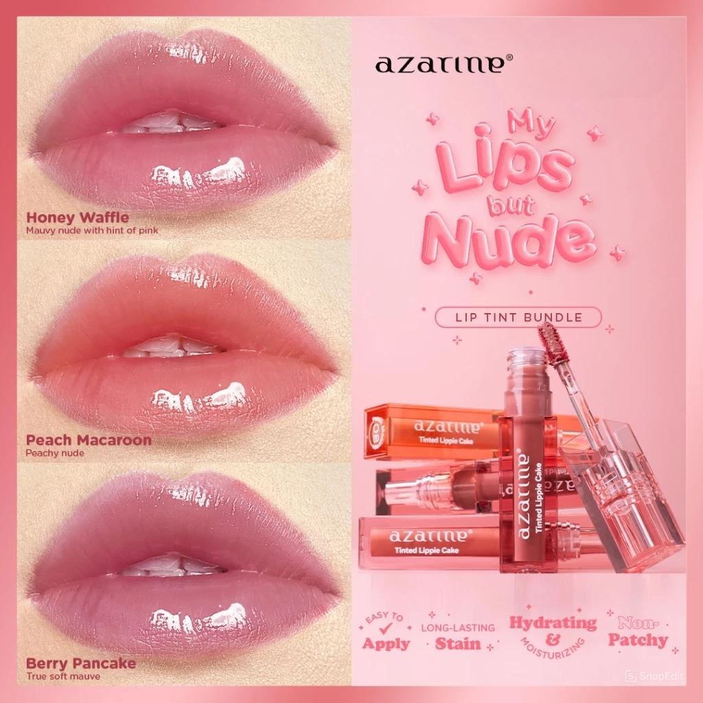 Azarine Tinted Lippie Cake 2.9ml - 04 Raspberry Muffin (RED)