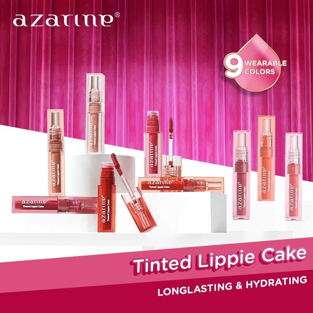 Azarine Tinted Lippie Cake 2.9ml - 04 Raspberry Muffin (RED)