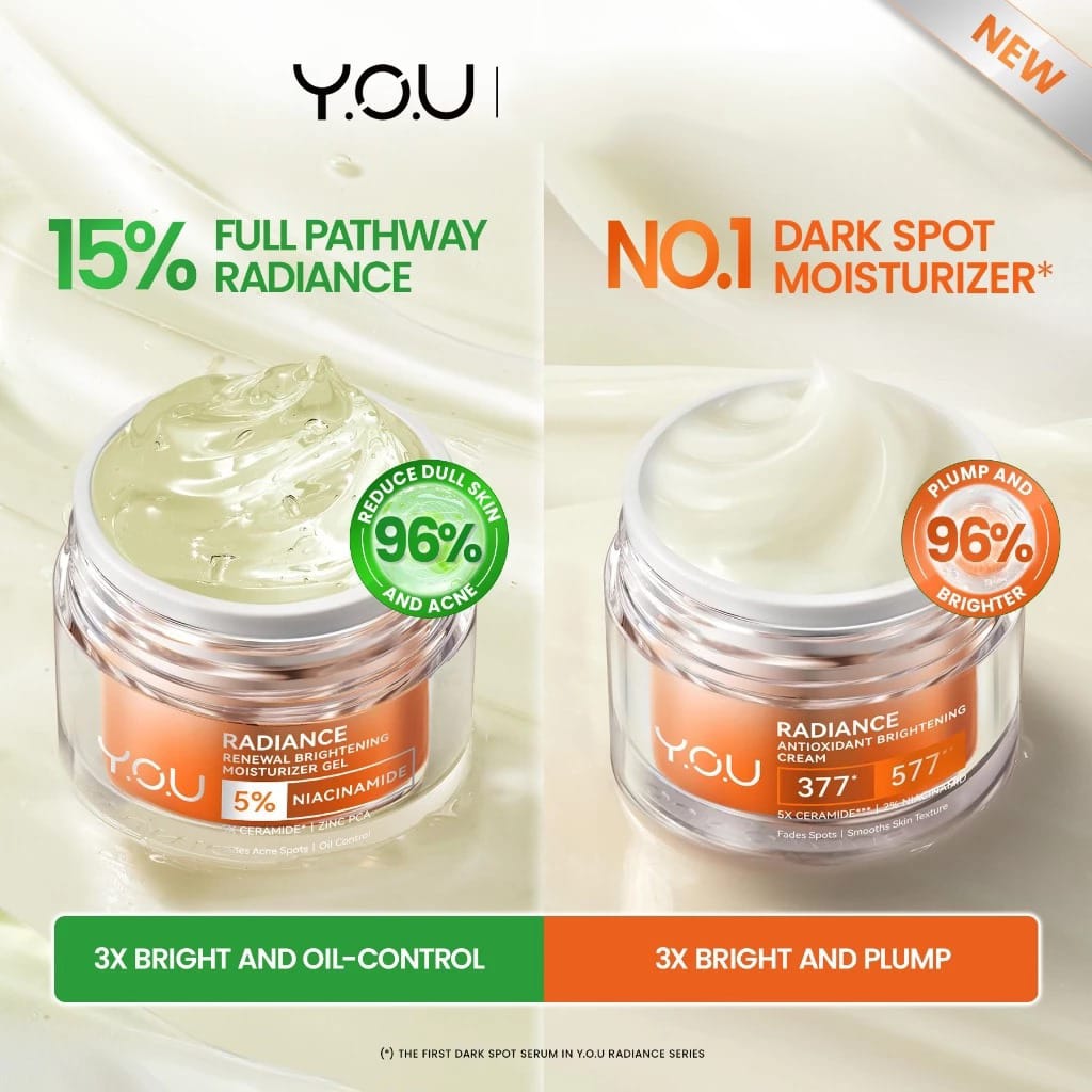 YOU Radiance 5% Niacinamide Renewal Brightening Moisturizer Gel 30gr