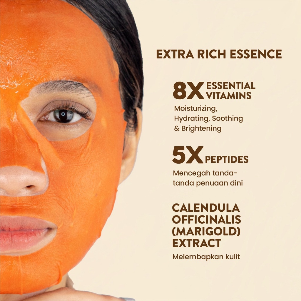 Npure Marigold Youth Revolution Treatment Face Essence Sheet Mask 28gr