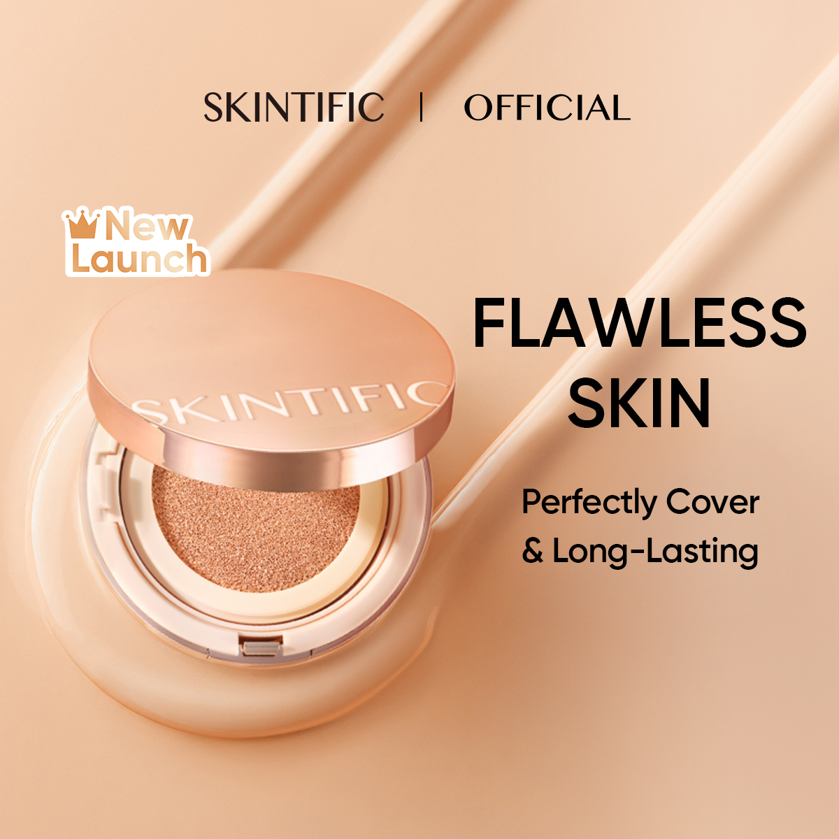 Skintific Cover All Perfect Cushion Full Size - 03 Petal