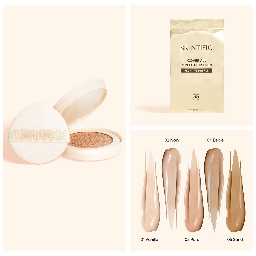Skintific Cover All Perfect Cushion Full Size - 04 Beige