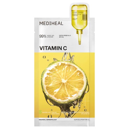 Mediheal Essential Mask - VITAMIN C Clear Toning (Kuning)