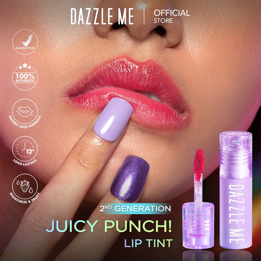 DAZZLE ME Juicy Punch Lip Tint 01 Cherry-fic *