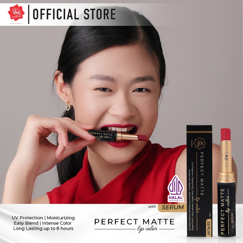 Viva Queen Perfect Matte Lip Color 2.5gr - 709 Scarlet