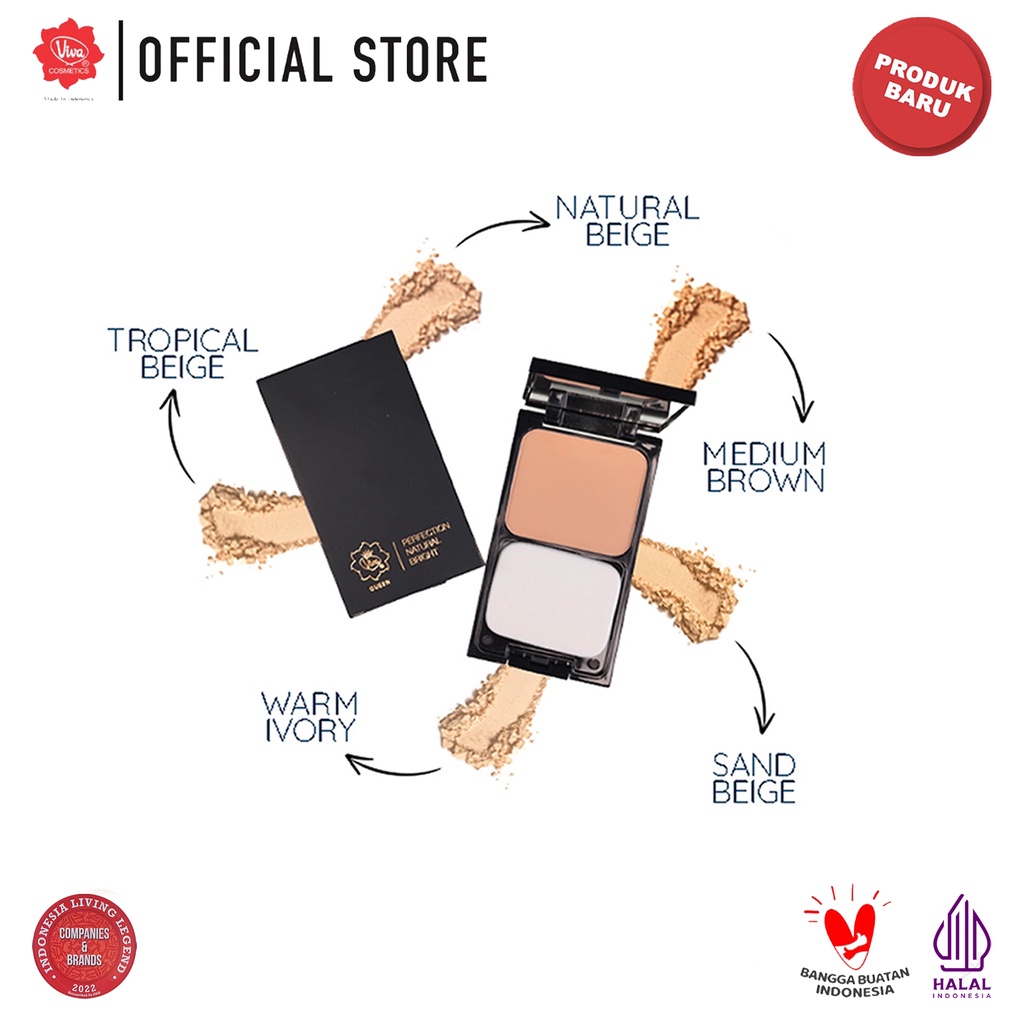 Viva Queen Perfection Natural Bright Two Way Cake SPF25 11gr - Tropical Beige