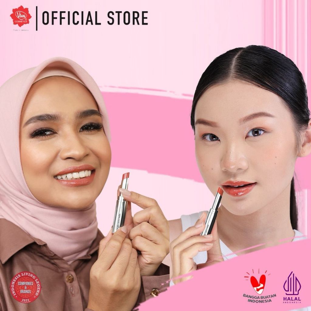 Red-A Lip Glo Color Balm 3in1 - 505 Red Mojito (Lip Glow + Lip Balm + Lipstick)