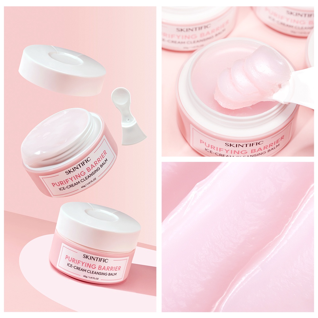 Skintific Purifying Barrier Ice Cream Cleansing Balm 40gr
