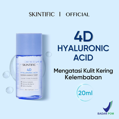 Skintific 4D Hyaluronic Acid Barrier Essence Toner Travel Size 20ml *