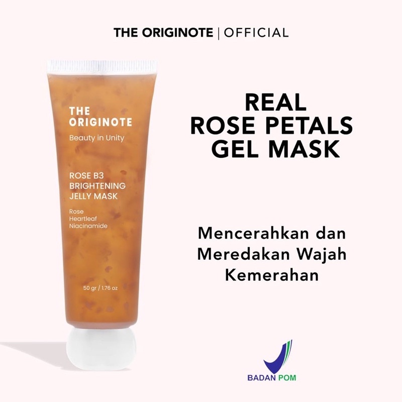 The Originote Jelly Mask - Rose B3 Brightening 50gr *