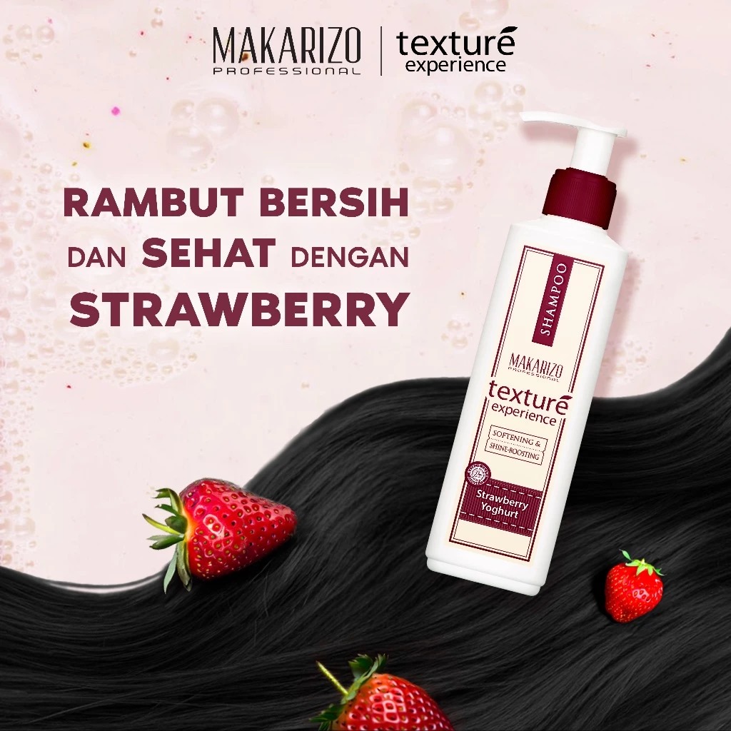 Makarizo Professional Texture Experience Shampoo 250ml - Strawberry Yoghurt
