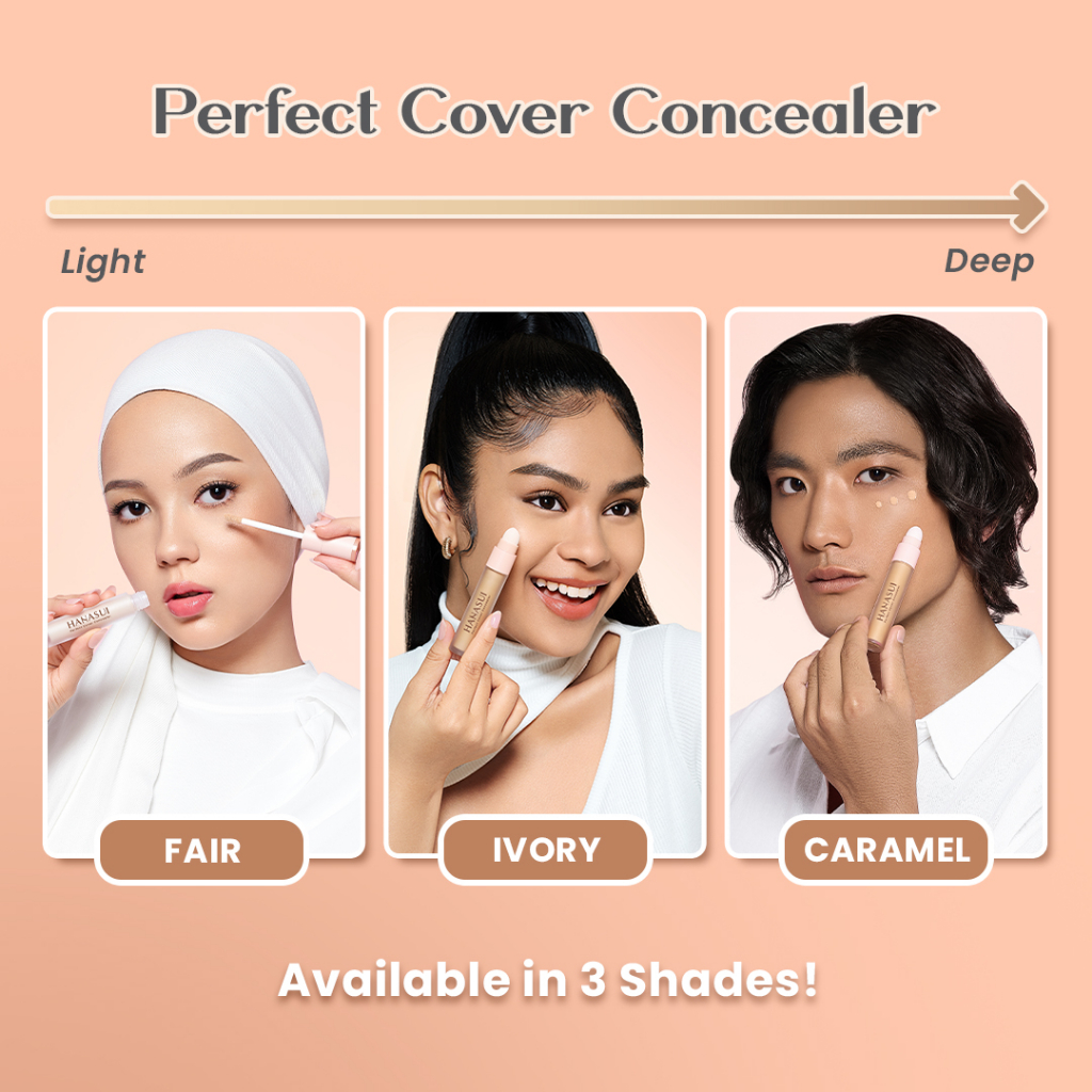 Hanasui Perfect Cover Concealer 4.5gr - 03 Caramel