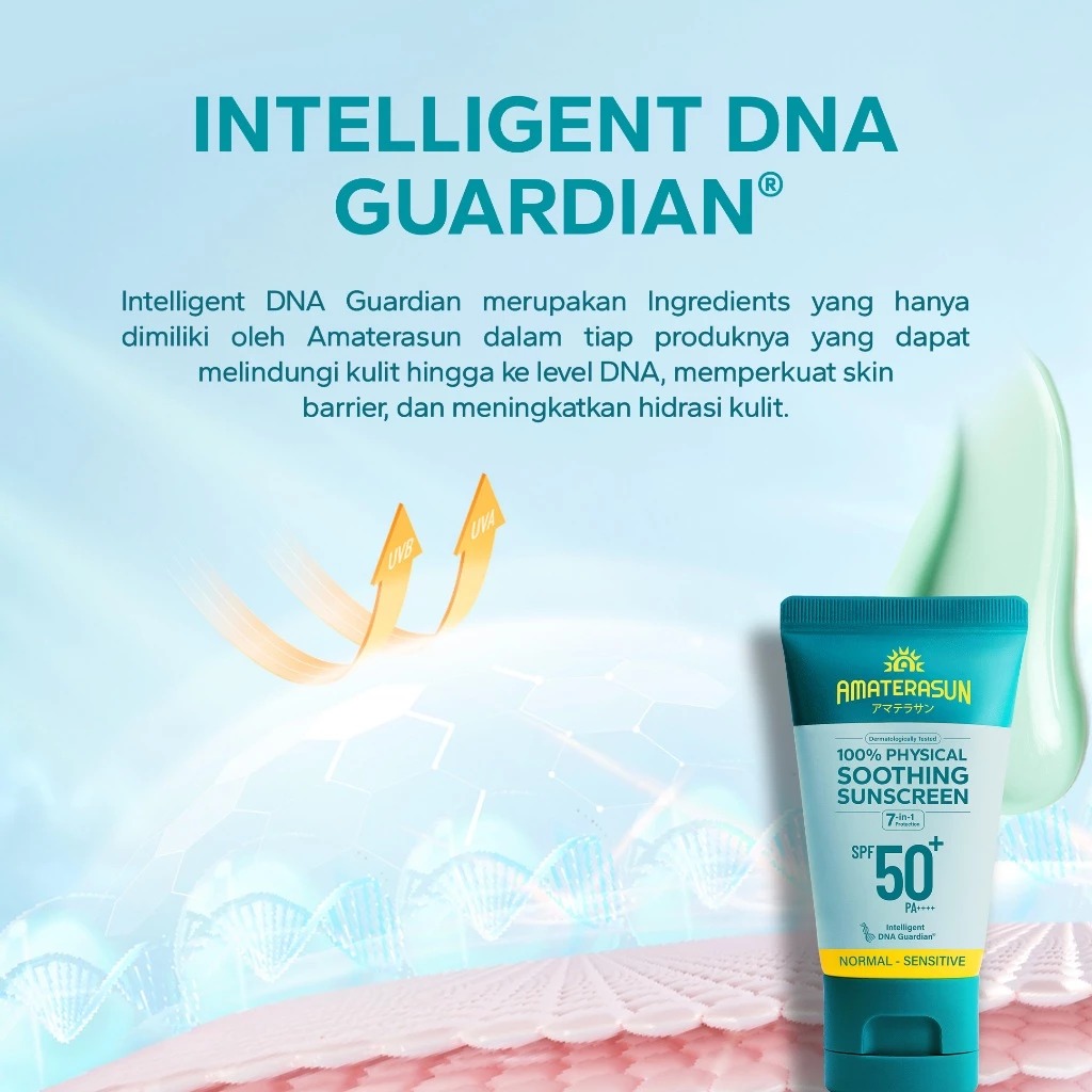 Amaterasun 100% Physical Soothing Sunscreen SPF50+ PA++++ 30gr