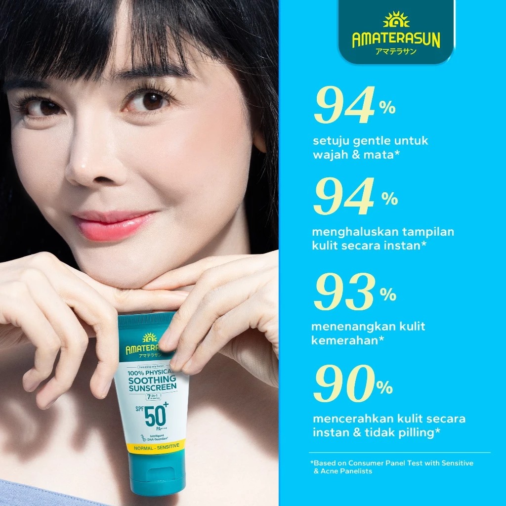 Amaterasun 100% Physical Soothing Sunscreen SPF50+ PA++++ 30gr