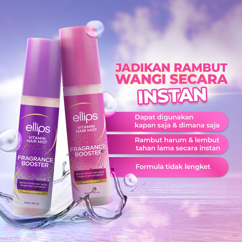 Ellips Vitamin Hair Mist Fragrance Booster - Fresh & Smooth 100ml