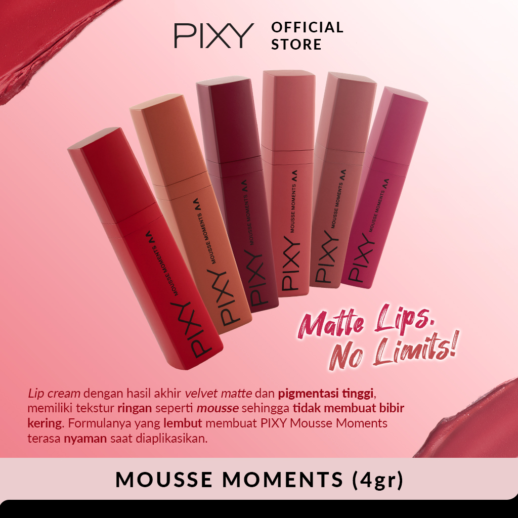 Pixy Mousse Moments Matte Lips - 04 Relaxing Pink