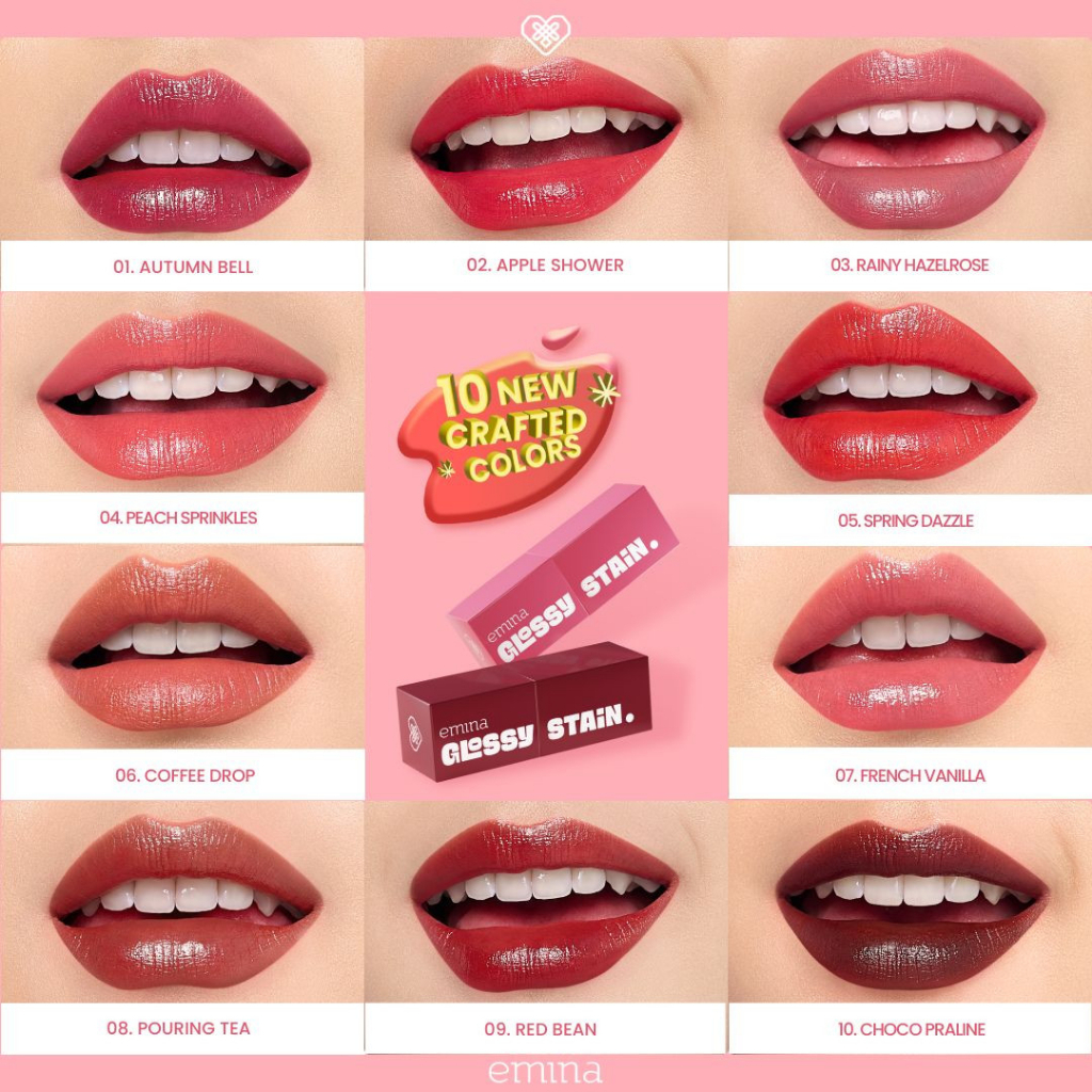 Emina Glossy Stain Liptint 3g - 06 Coffee Drop