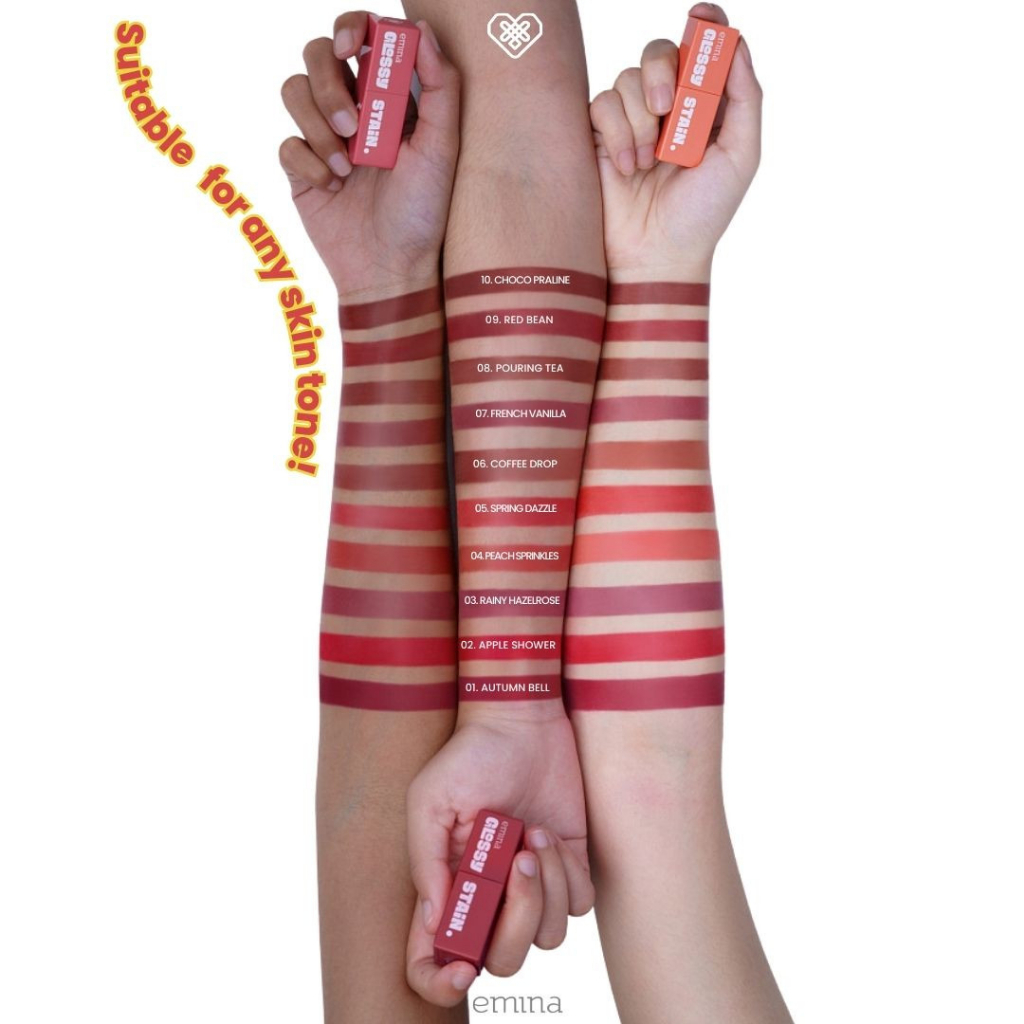 Emina Glossy Stain Liptint 3g - 10 Choco Praline