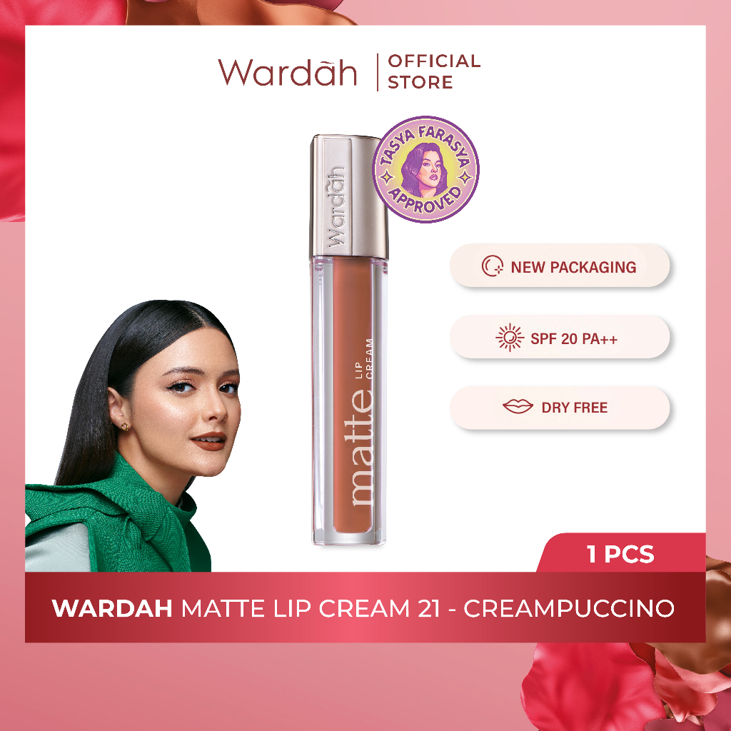Wardah Exclusive Matte Lip Cream 4gr - 21 Creampuccino