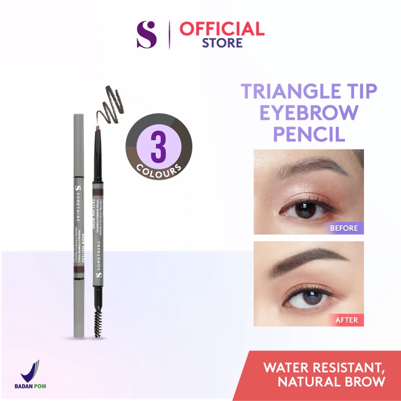 Somethinc Brow Matters Retractable Triangle Eyebrow Pencil - Dark Brown