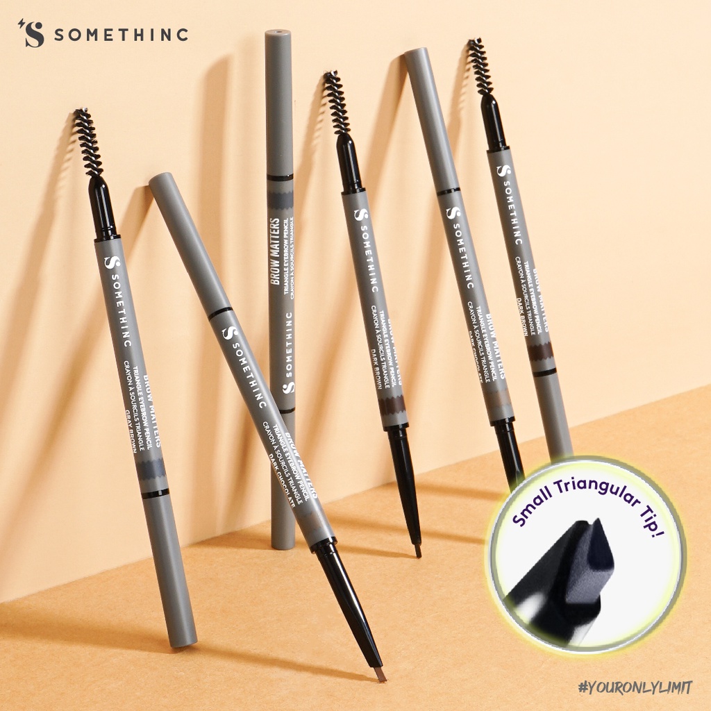 Somethinc Brow Matters Retractable Triangle Eyebrow Pencil - Dark Brown