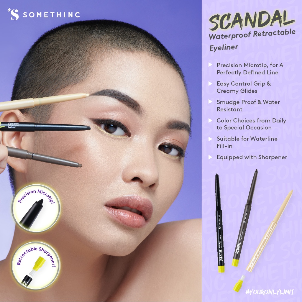 Somethinc Scandal Waterproof Retractable Liner - Gold