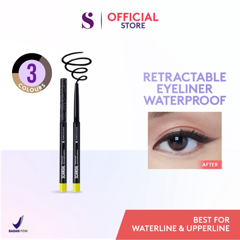 Somethinc Scandal Waterproof Retractable Liner - Dark Choco