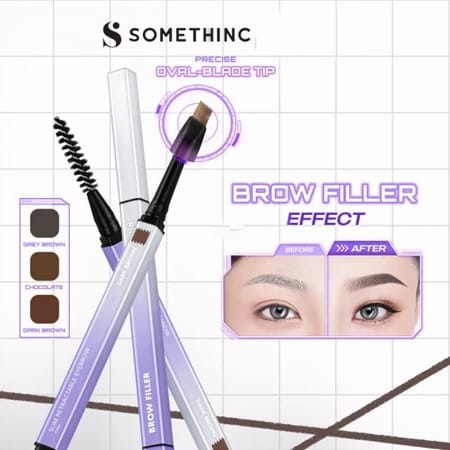 Somethinc Brow Filler Slim Retractable 0.08gr - Chocolate