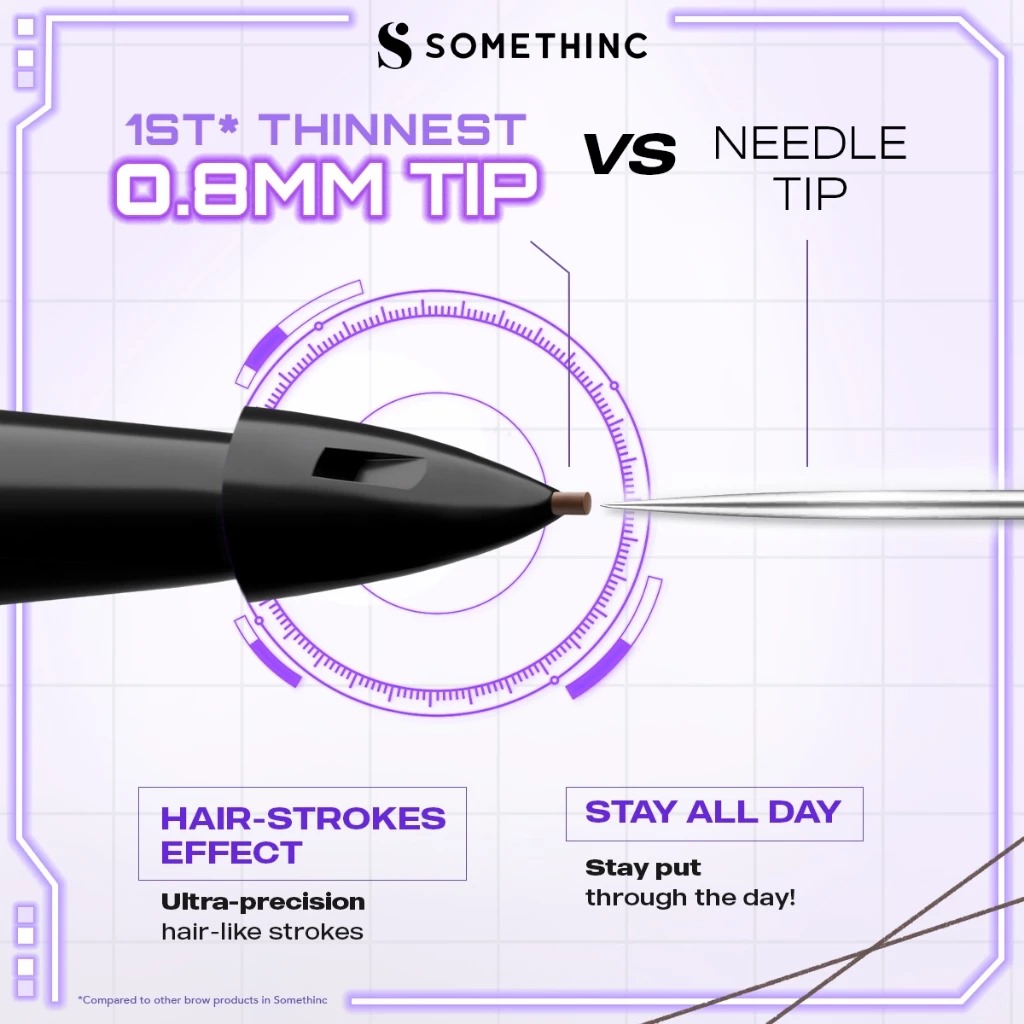 Somethinc Microslim 4D Eyebrow Pencil 0.028gr - Chocolate