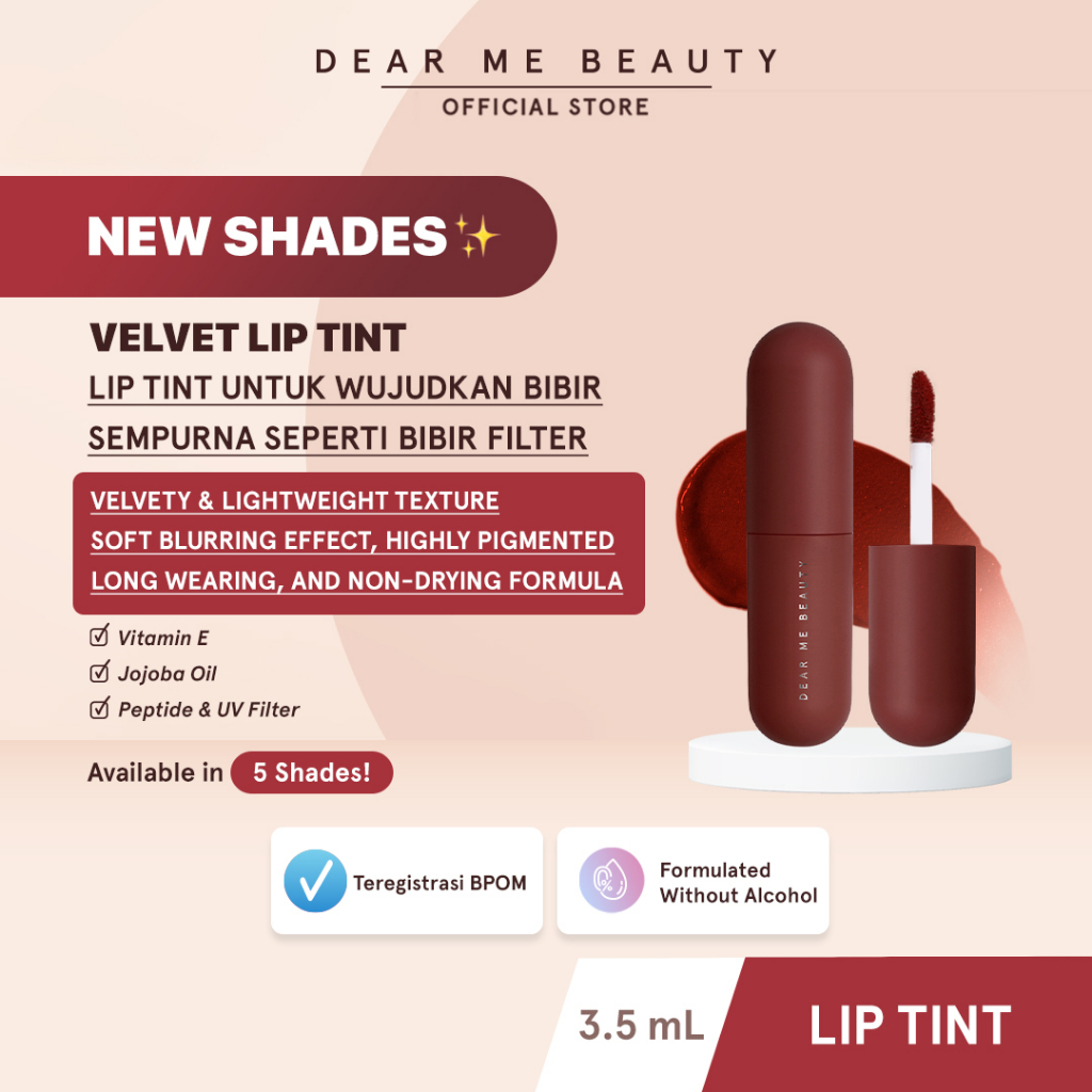 Dear Me Beauty Velvet Lip Tint 3,5ml - Dear Niki (Warm Nude)