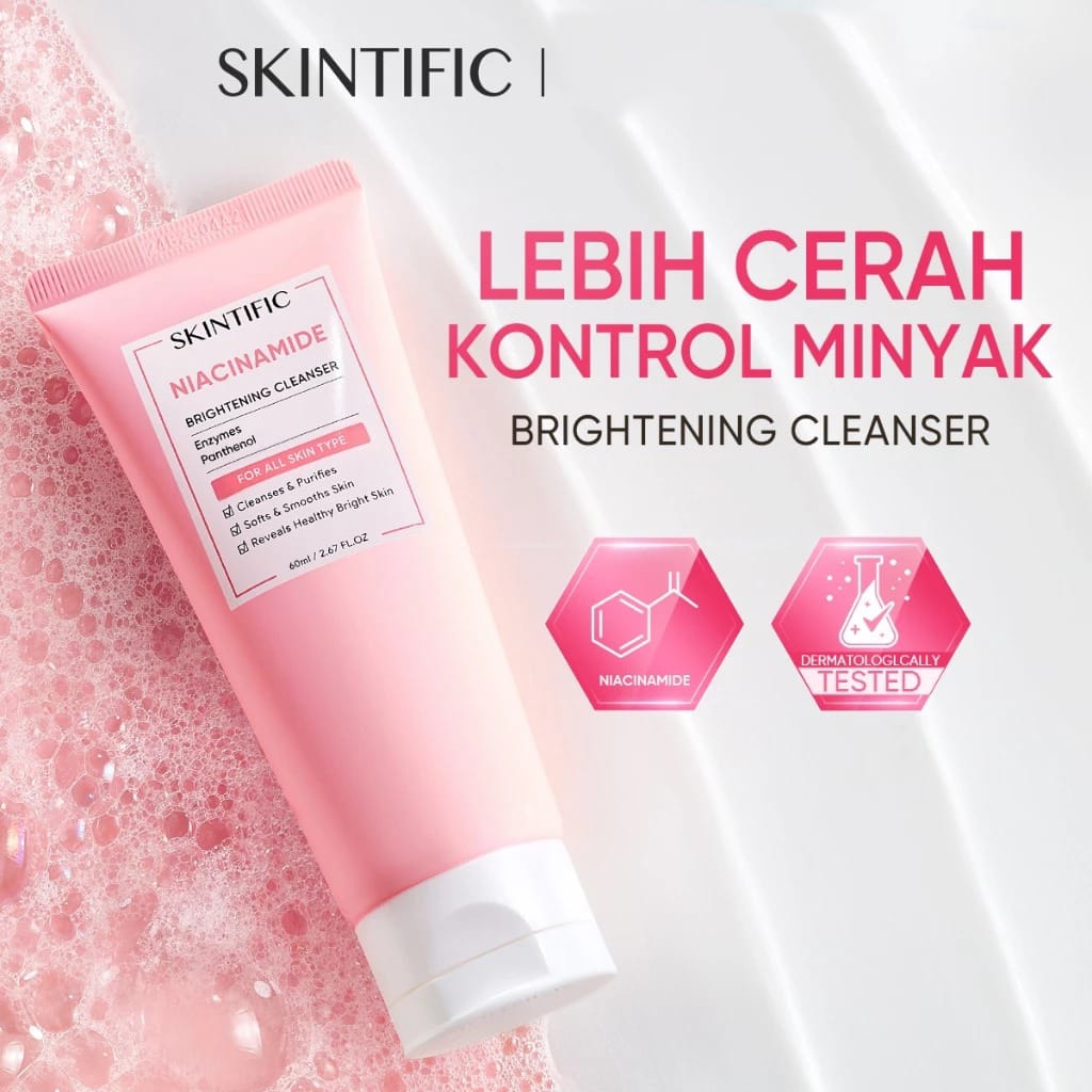 Skintific Niacinamide Brightening Cleanser 60ml