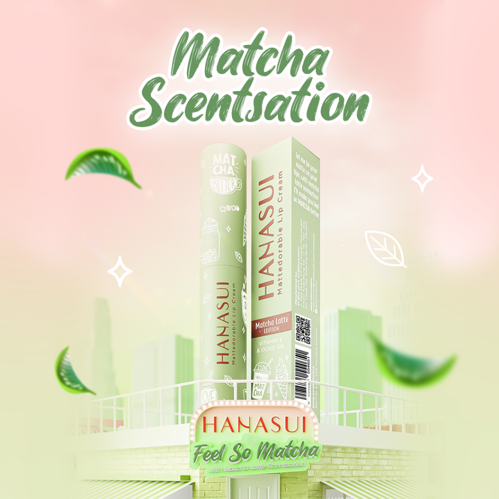 Hanasui Mattedorable Lip Cream MATCHA LATTE Edition - 01 Matchalicious
