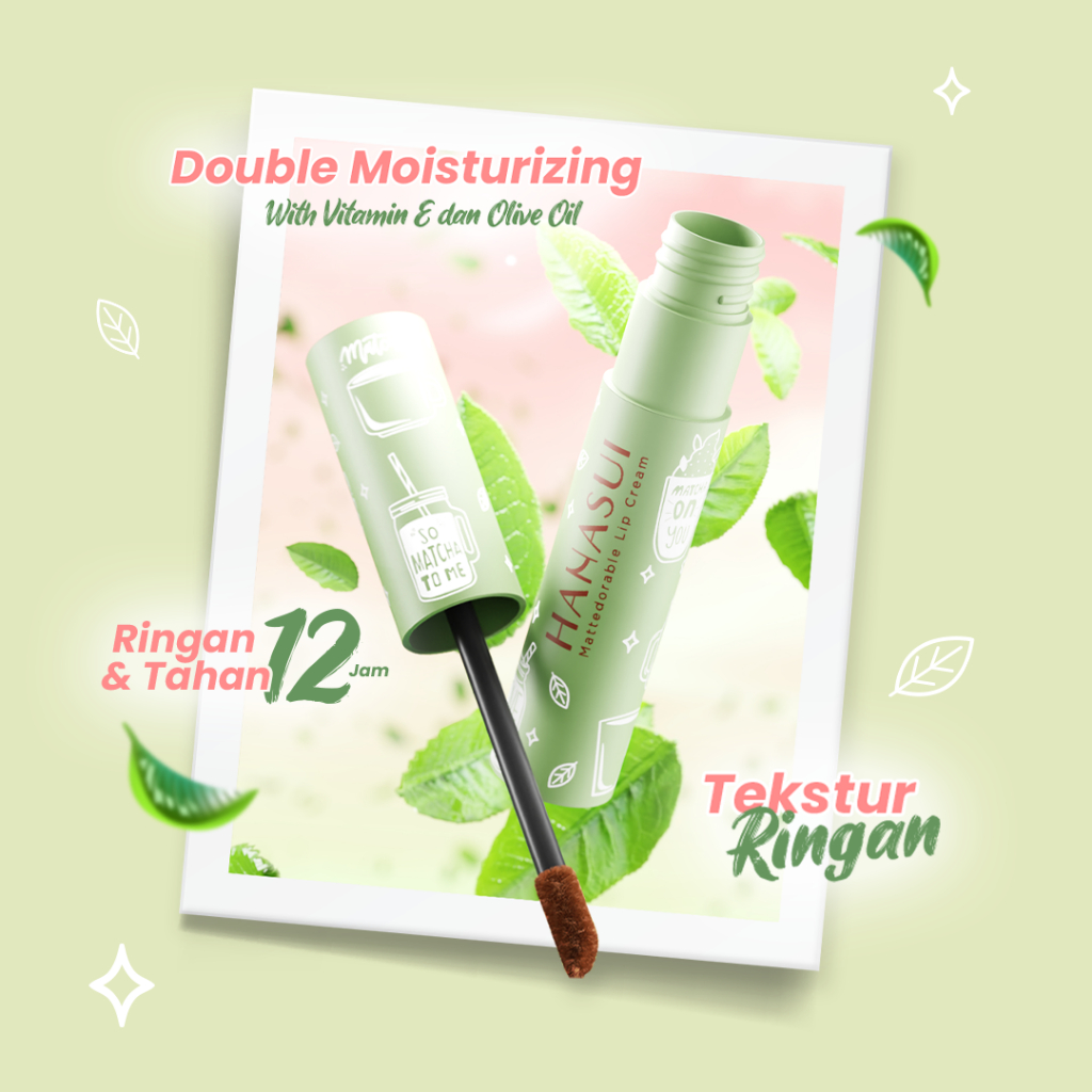 Hanasui Mattedorable Lip Cream MATCHA LATTE Edition - 02 Matchamallow