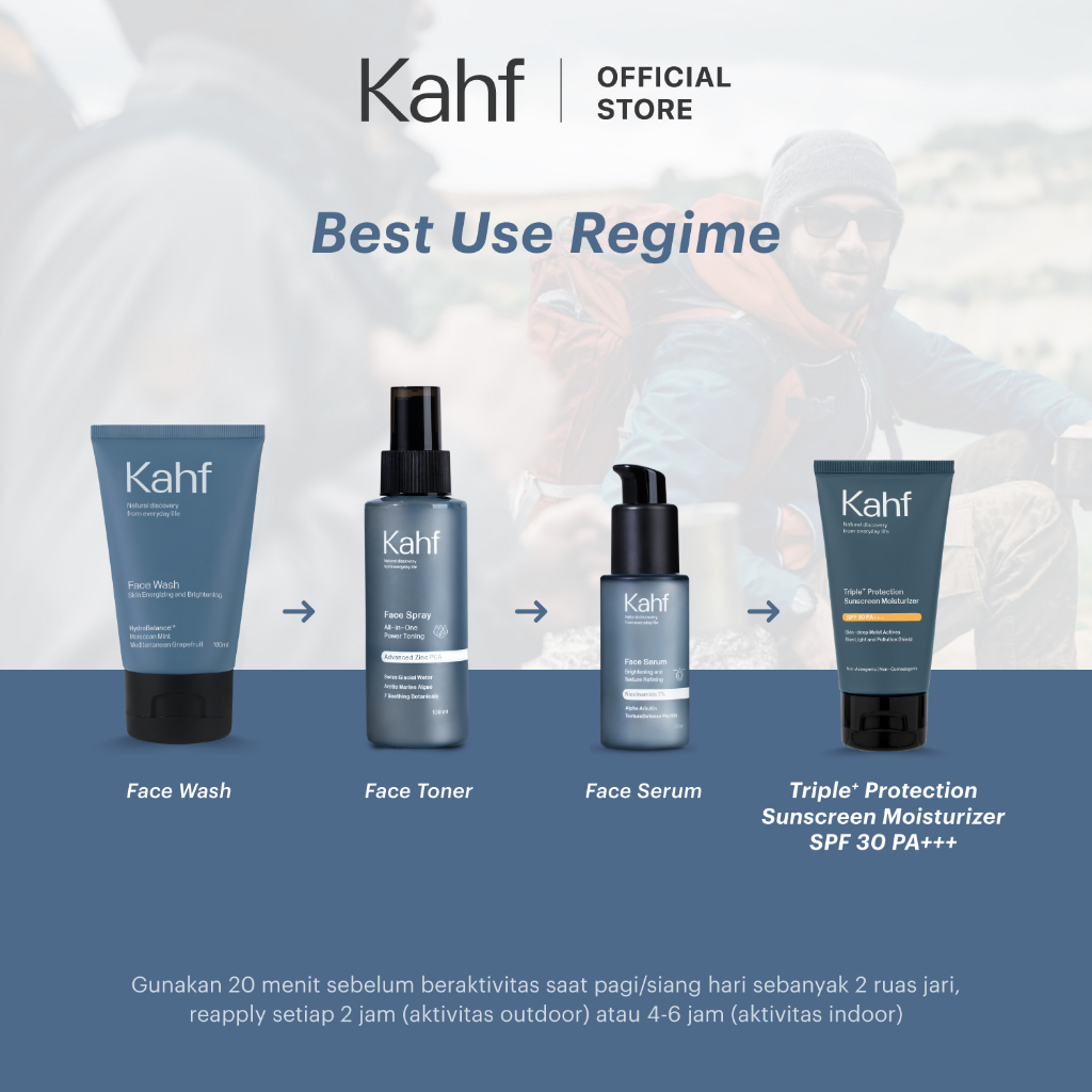 Kahf Invisible Matte Sunscreen Stick SPF 50 PA++++ 22gr
