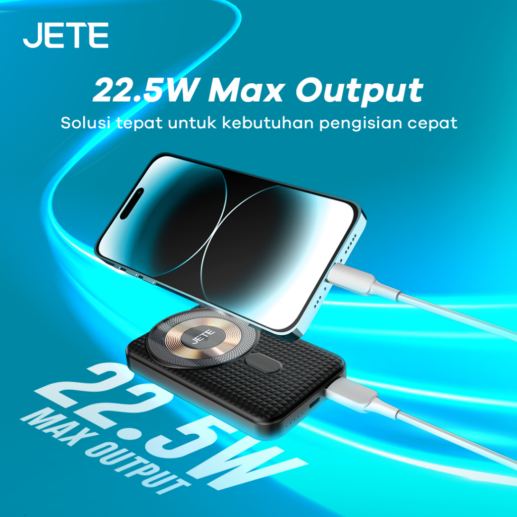 JETE Powerbank A11 Series 10000mAh - Wireless Charging (22.5W)