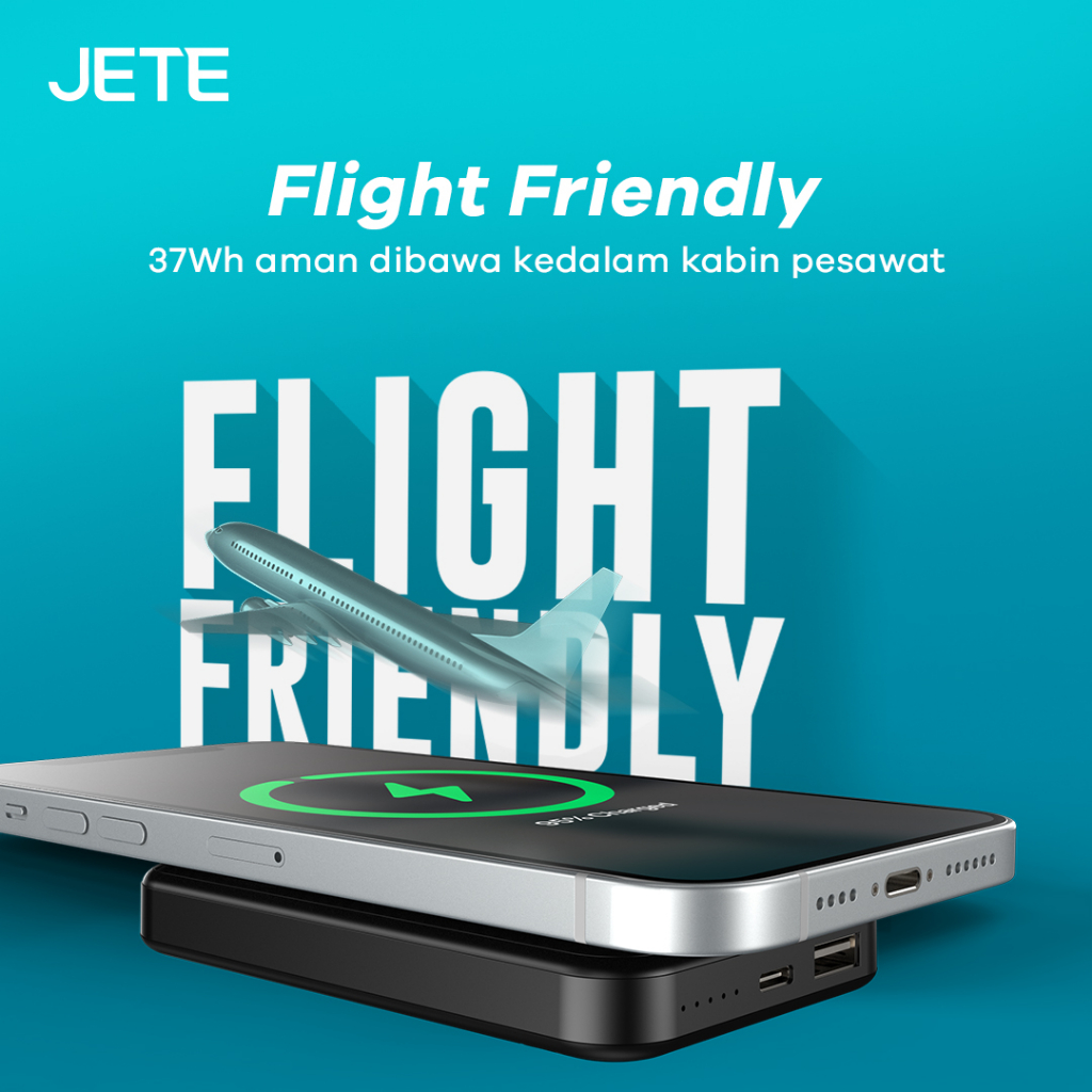 JETE Powerbank A11 Series 10000mAh - Wireless Charging (22.5W)