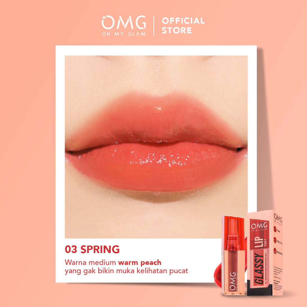 Oh My Glam Glassy Lip Tint - 03 Spring 2gr (OMG)