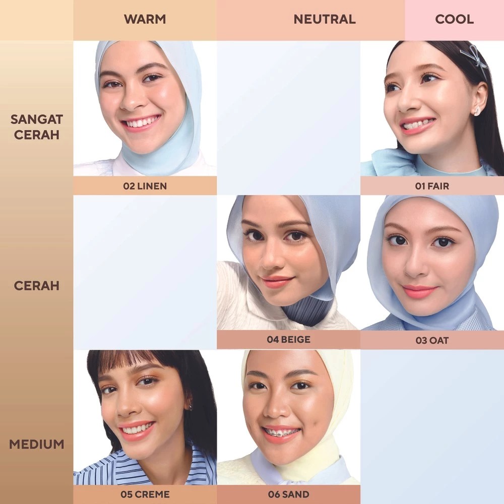 Wardah Lite Skin Filter Cushion 11gr - 03 Oat