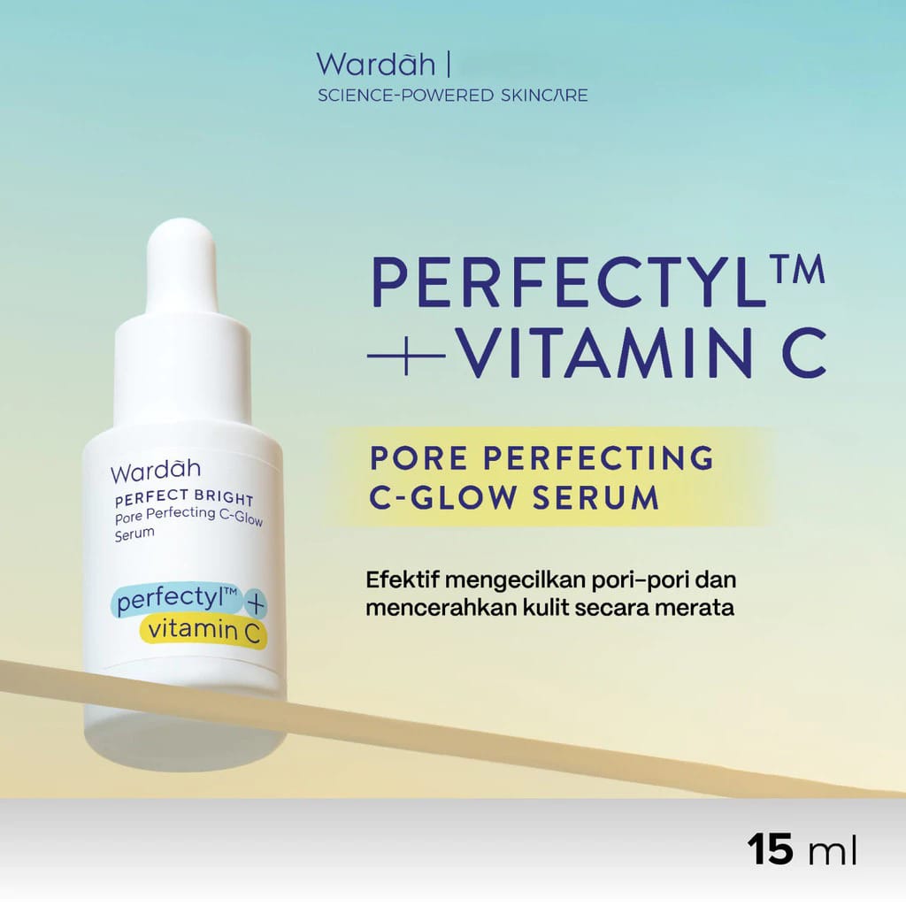 Wardah Perfect Bright Perfectyl + Vitamin C Pore Perfecting C-Glow Serum 15ml