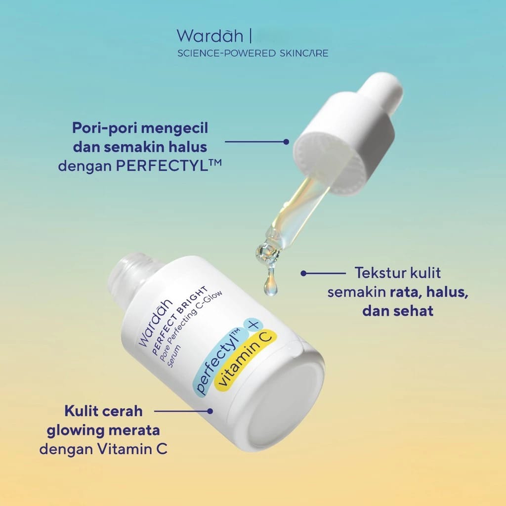Wardah Perfect Bright Perfectyl + Vitamin C Pore Perfecting C-Glow Serum 15ml