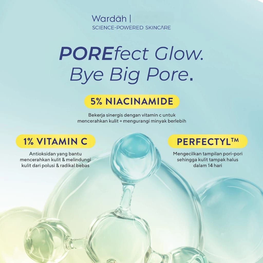 Wardah Perfect Bright Perfectyl + Vitamin C Pore Perfecting C-Glow Serum 15ml